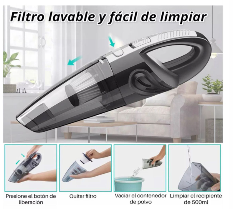 Aspiradora  Portátil De Mano 120w